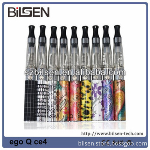 Hot ! ego colored battery, e-shisha,ego Q battery ego pattern battery